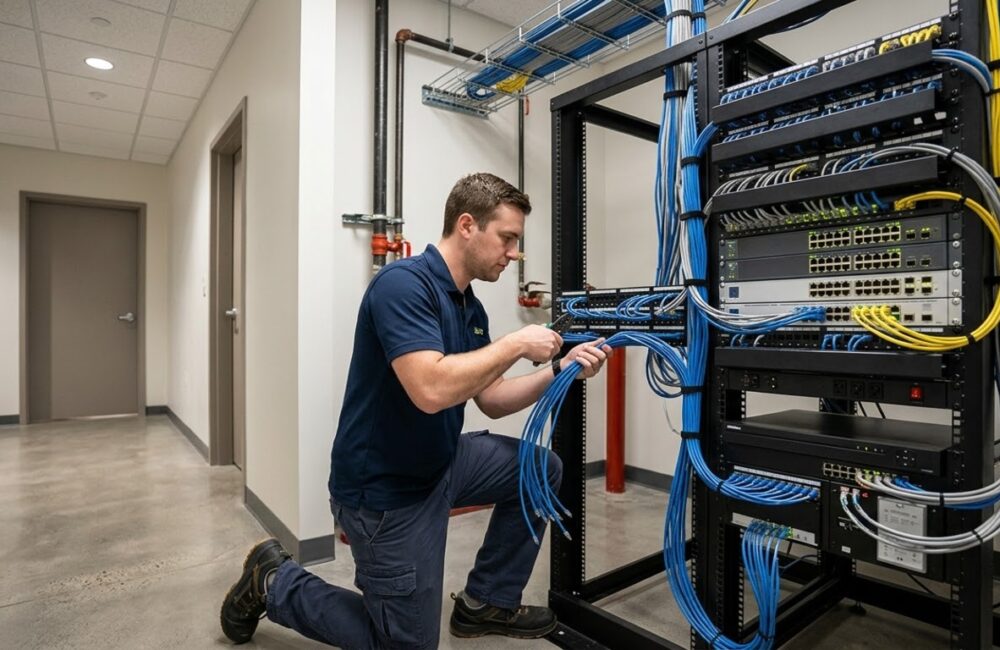 How Low-Voltage Cabling Supports Modern Commercial Security Systems