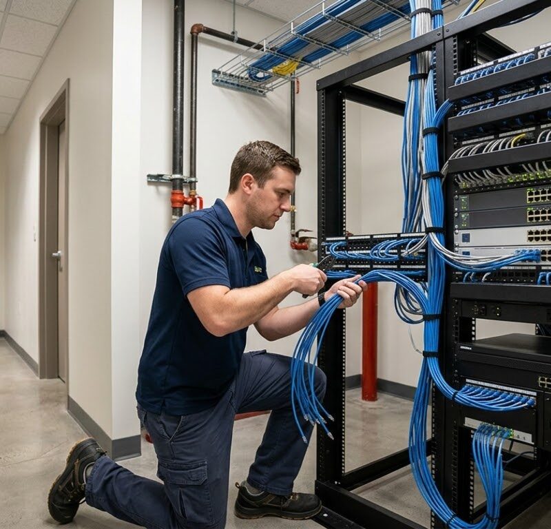 How Low-Voltage Cabling Supports Modern Commercial Security Systems